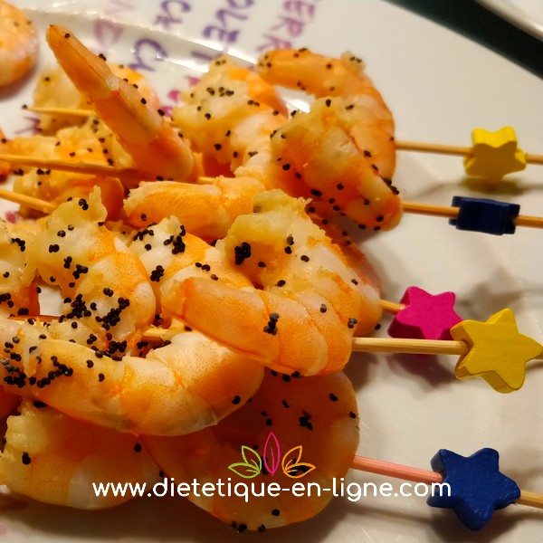 Brochettes de crevette