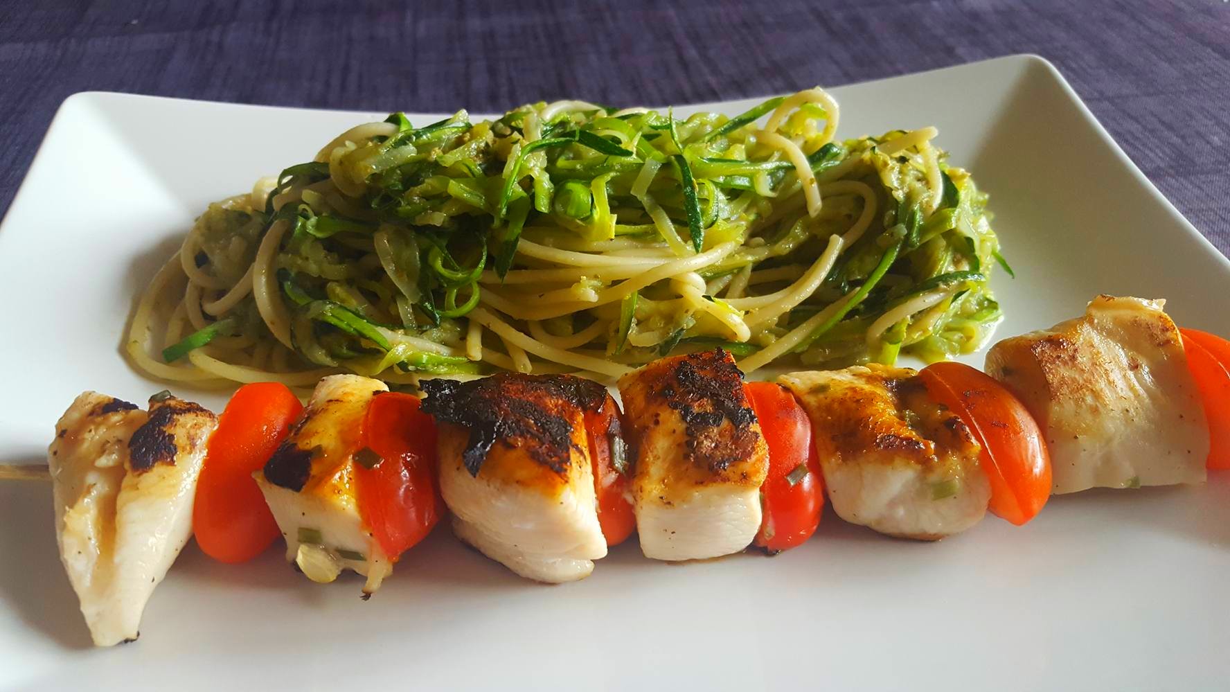 Brochettes de dindes citronnée