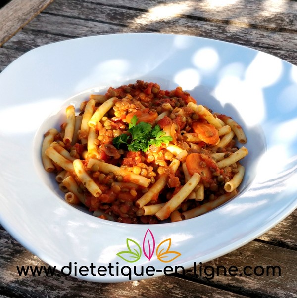 Recette Bolognaise de Lentilles Recette Bolognaise de Lentilles