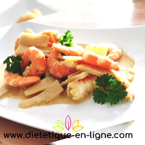 Recette Crevettes au Curry et Coco Recette Crevettes au Curry et Coco