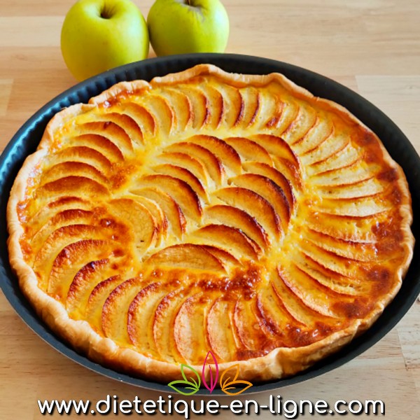 Tarte Normande - Alsacienne - Tarte aux pommes - Diététique En Ligne Tarte Normande - Alsacienne - Tarte aux pommes - Diététique En Ligne