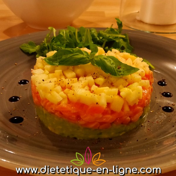 Recette Tartare de Saumon Avocat - Diététique En Ligne Recette Tartare de Saumon Avocat - Diététique En Ligne