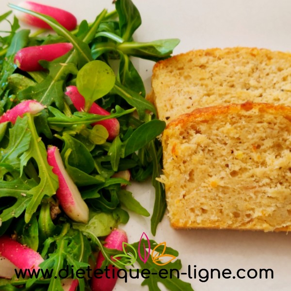 Cake au thon avec salade de crudités - Recette sans matière grasse - Diététique En Ligne Cake au thon avec salade de crudités - Recette sans matière grasse - Diététique En Ligne