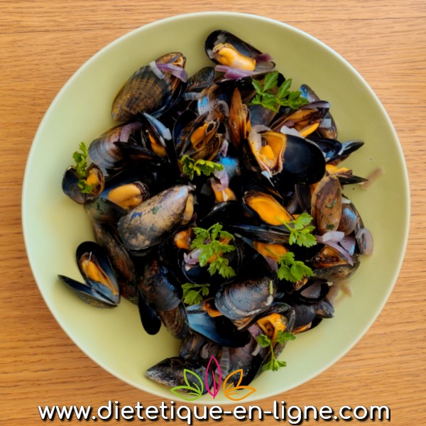 Moules à la Marinière - Recette - Diététique En Ligne Moules à la Marinière - Recette - Diététique En Ligne