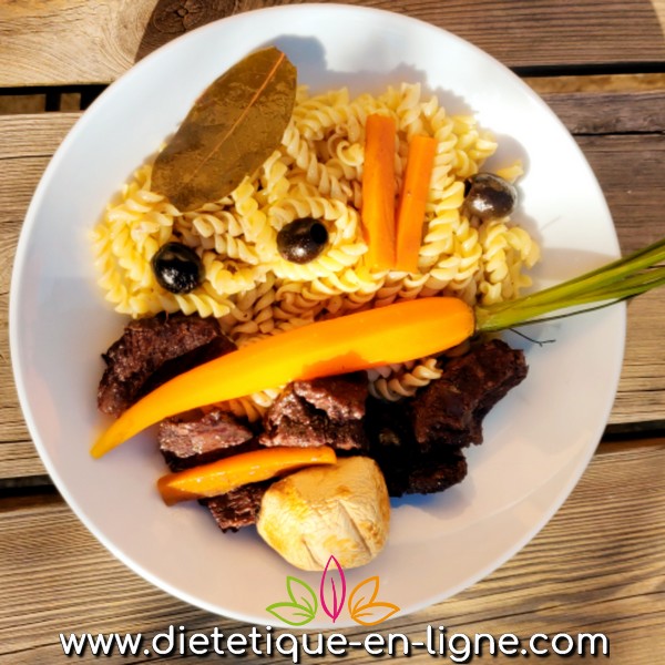 Daube de Boeuf Provençale - Recette - Diététique En Ligne Daube de Boeuf Provençale - Recette - Diététique En Ligne