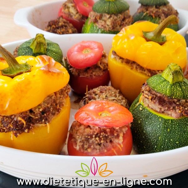 Légumes Farcis au Four à la Semoule - Diététique En Ligne Légumes Farcis au Four à la Semoule - Diététique En Ligne